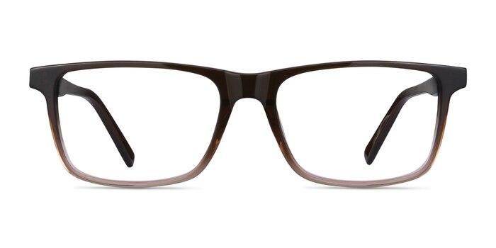 Mariner Clear Brown Acétate Montures de lunettes de vue d'EyeBuyDirect