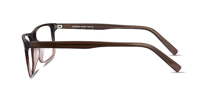 Mariner Clear Brown Acetate Eyeglass Frames from EyeBuyDirect