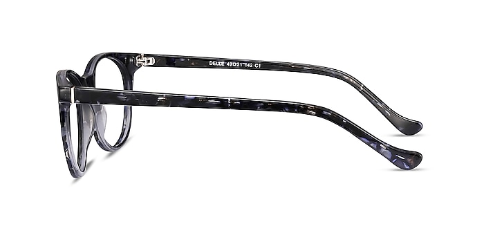 Delle Gray Floral Acétate Montures de lunettes de vue d'EyeBuyDirect
