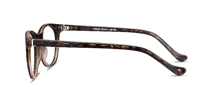 Delle Brown Floral Acétate Montures de lunettes de vue d'EyeBuyDirect
