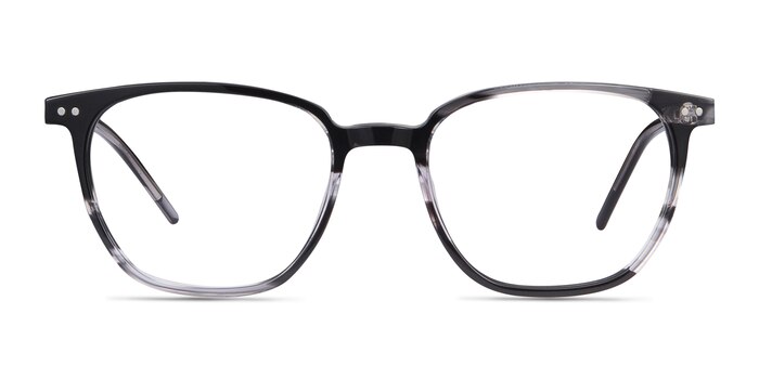 Regalia Gray Striped Acétate Montures de lunettes de vue d'EyeBuyDirect