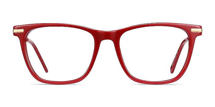 Sebastian Burgundy Acetate-metal Montures de lunettes de vue d'EyeBuyDirect