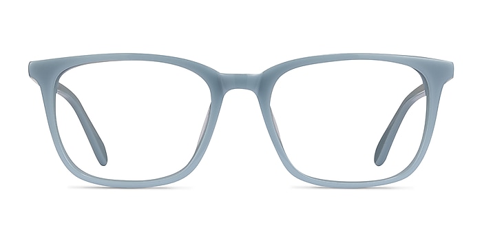 Etched Blue Acetate Eyeglass Frames from EyeBuyDirect
