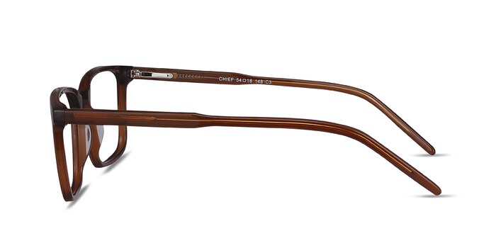 Chief Brun Acétate Montures de lunettes de vue d'EyeBuyDirect