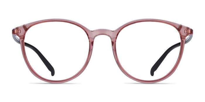 Macaron Clear Pink Plastic Eyeglass Frames from EyeBuyDirect