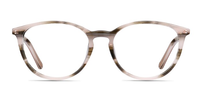 Messenger Striped Acetate Eyeglass Frames from EyeBuyDirect