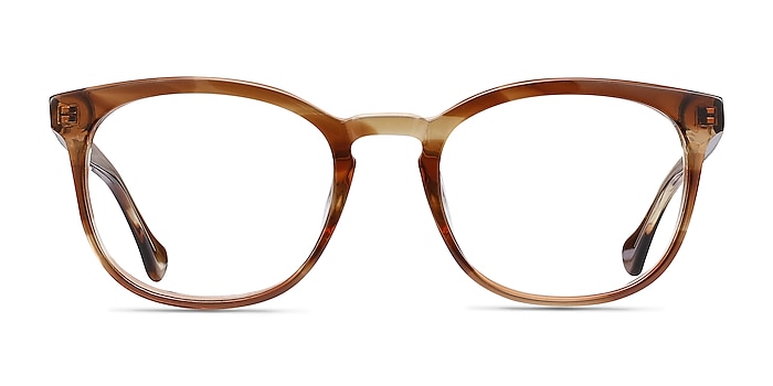Keen Brown Acetate Eyeglass Frames from EyeBuyDirect
