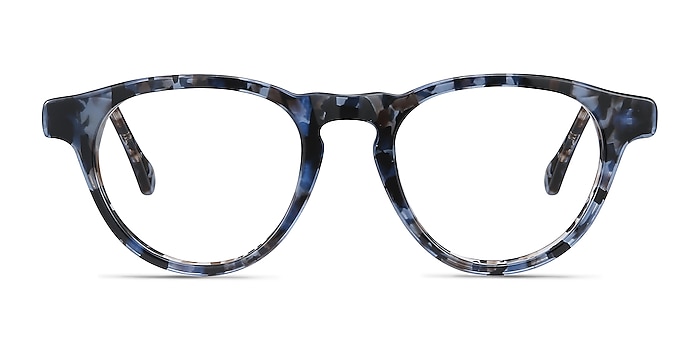 Marine Blue Tortoise Acetate Eyeglass Frames from EyeBuyDirect