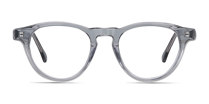 Marine Clear Gray Acetate Eyeglass Frames from EyeBuyDirect