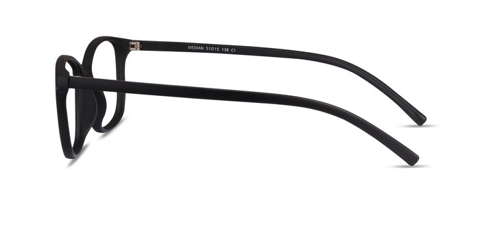 Median Noir Plastique Montures de lunettes de vue d'EyeBuyDirect