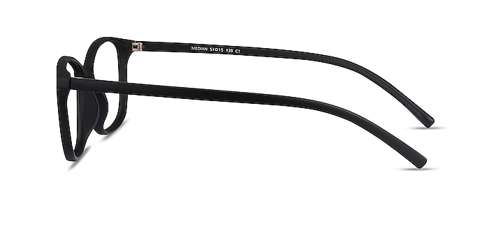 Median Black Plastic Eyeglass Frames from EyeBuyDirect