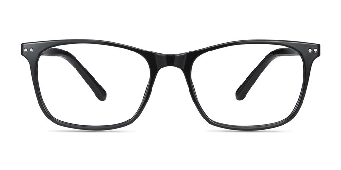 Arctic Black Plastic Eyeglass Frames from EyeBuyDirect