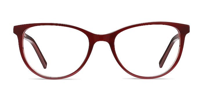 Sphinx Red Striped Acetate Eyeglass Frames from EyeBuyDirect