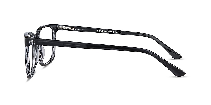 Formula Gray Striped Acetate Eyeglass Frames from EyeBuyDirect