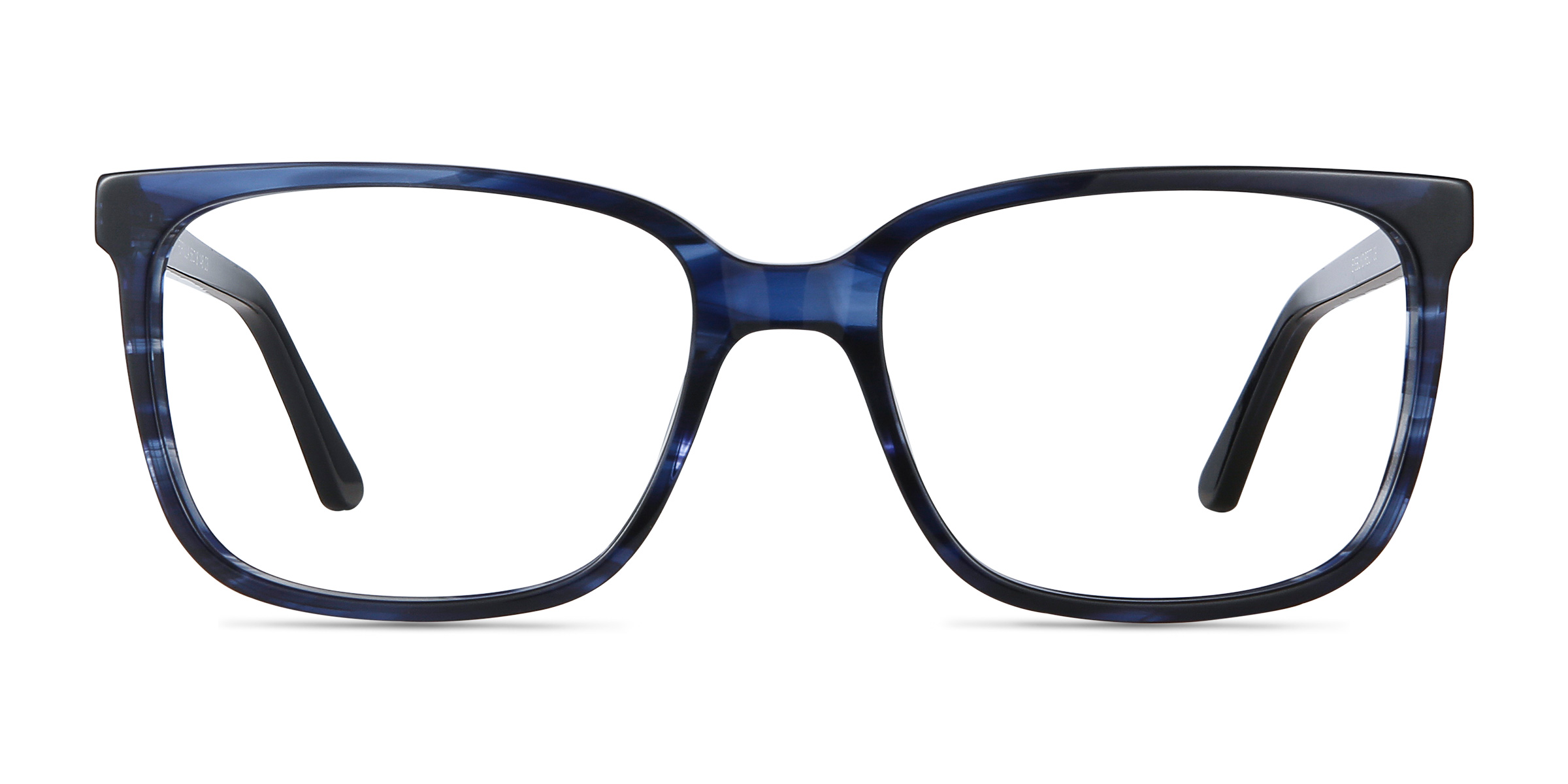 Formula Rectangle Blue Striped Glasses for Men Eyebuydirect