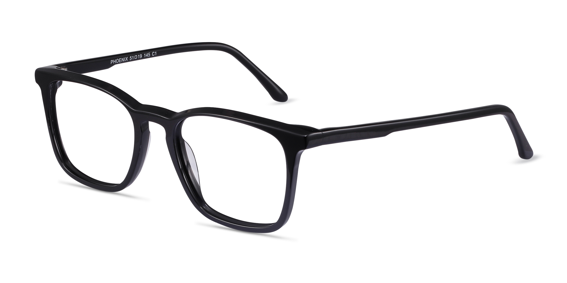 Phoenix Rectangle Black Full Rim Eyeglasses | Eyebuydirect