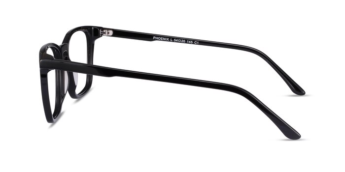 Phoenix Black Acetate Eyeglass Frames from EyeBuyDirect