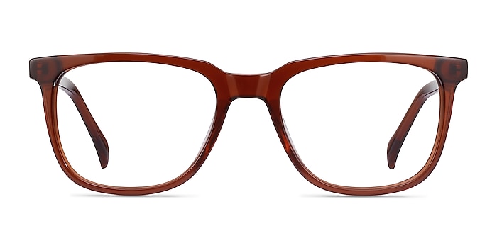 Girona Brown Acetate Eyeglass Frames from EyeBuyDirect
