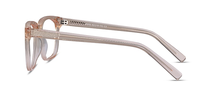 Jamie Clear Brown Acetate Eyeglass Frames from EyeBuyDirect
