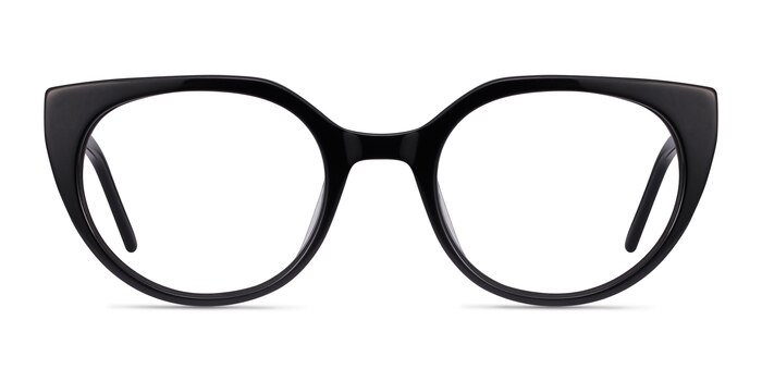 Rhyme Black Acetate Eyeglass Frames from EyeBuyDirect