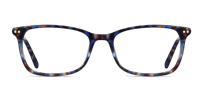 Alette Blue Floral Acetate Eyeglass Frames from EyeBuyDirect
