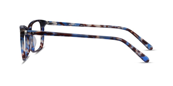 Alette Blue Floral Acétate Montures de lunettes de vue d'EyeBuyDirect