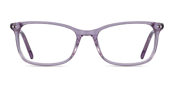 Alette Clear Purple Acétate Montures de lunettes de vue d'EyeBuyDirect
