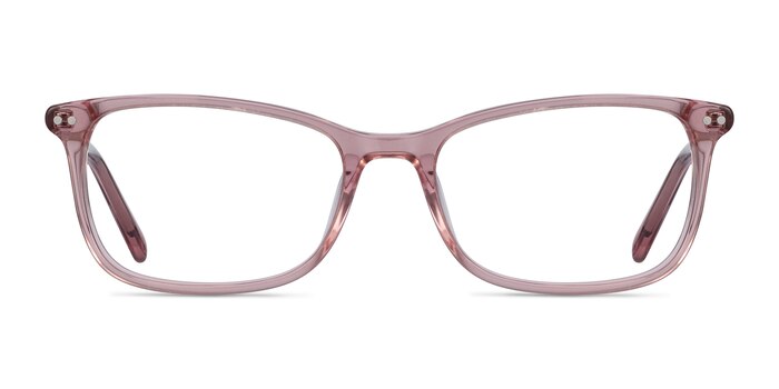Alette Clear Pink Acetate Eyeglass Frames from EyeBuyDirect