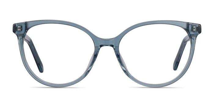 Nala Clear Blue Acétate Montures de lunettes de vue d'EyeBuyDirect