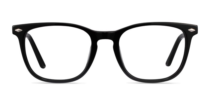Honor Noir Acétate Montures de lunettes de vue d'EyeBuyDirect
