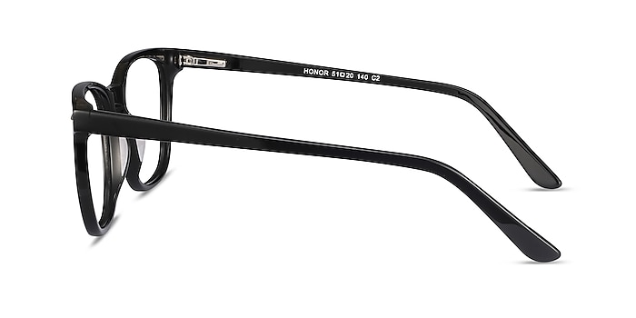 Honor Noir Acétate Montures de lunettes de vue d'EyeBuyDirect