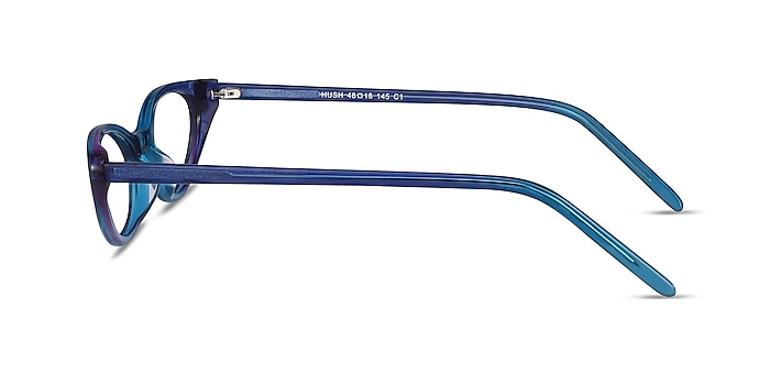 Hush Bleu Acétate Montures de lunettes de vue d'EyeBuyDirect
