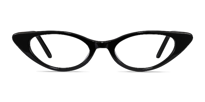 Hush Noir Acétate Montures de lunettes de vue d'EyeBuyDirect