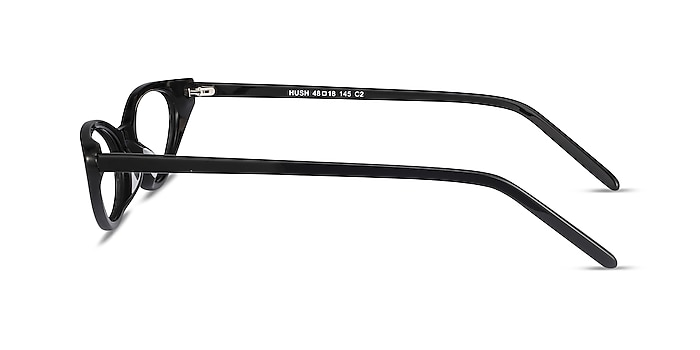 Hush Noir Acétate Montures de lunettes de vue d'EyeBuyDirect