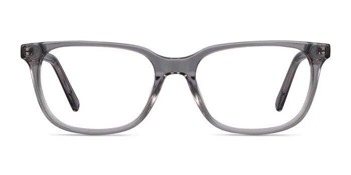 Peruse Clear Gray Acétate Montures de lunettes de vue d'EyeBuyDirect