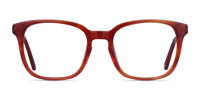 Tower Blood Orange Acetate Eyeglass Frames from EyeBuyDirect