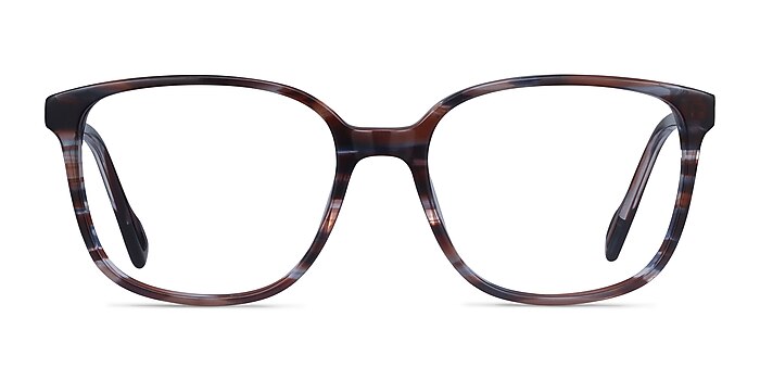 Joanne Rayures Acétate Montures de lunettes de vue d'EyeBuyDirect