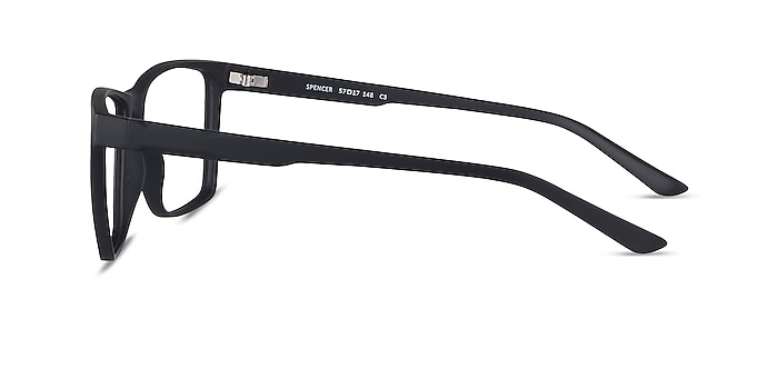 Spencer Noir Plastique Montures de lunettes de vue d'EyeBuyDirect