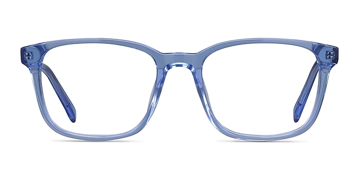 Longway Blue Acetate Eyeglass Frames from EyeBuyDirect