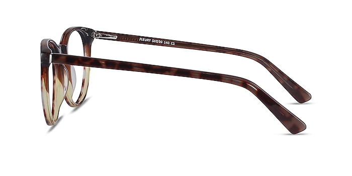 Fleury Brown Floral Acétate Montures de lunettes de vue d'EyeBuyDirect