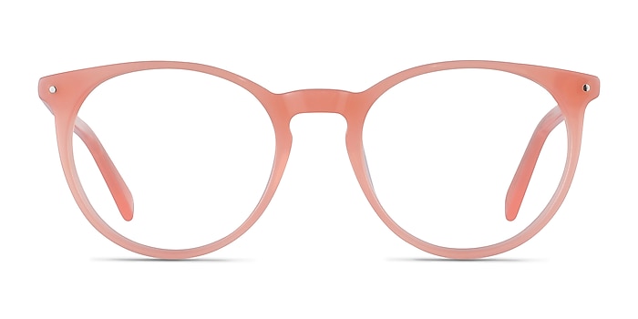 Fleury Pink Orange Acetate Eyeglass Frames from EyeBuyDirect