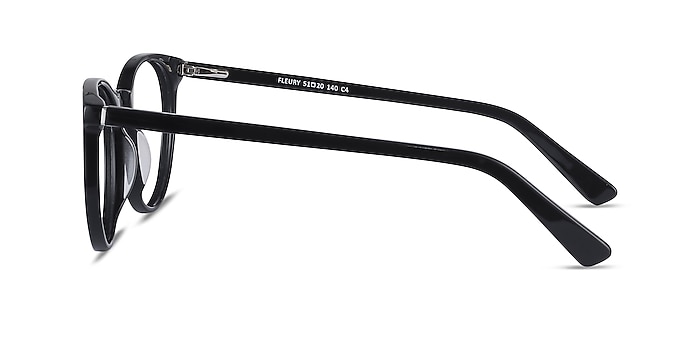 Fleury Noir Acétate Montures de lunettes de vue d'EyeBuyDirect