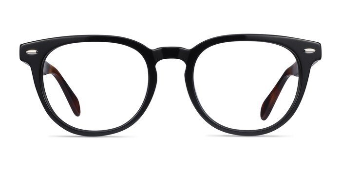 Maeby Noir Acétate Montures de lunettes de vue d'EyeBuyDirect