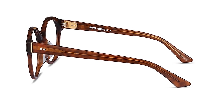 Amata Brown Acetate Eyeglass Frames from EyeBuyDirect