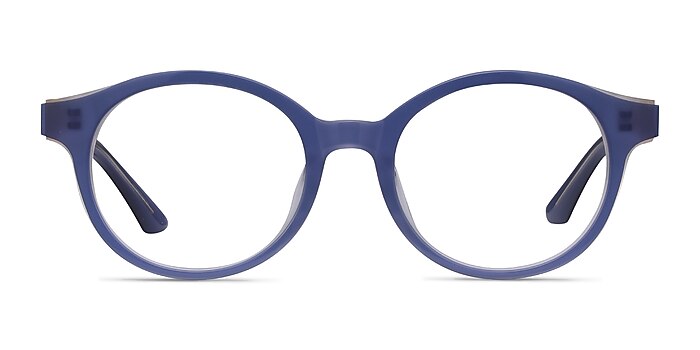 Amata Blue Acetate Eyeglass Frames from EyeBuyDirect
