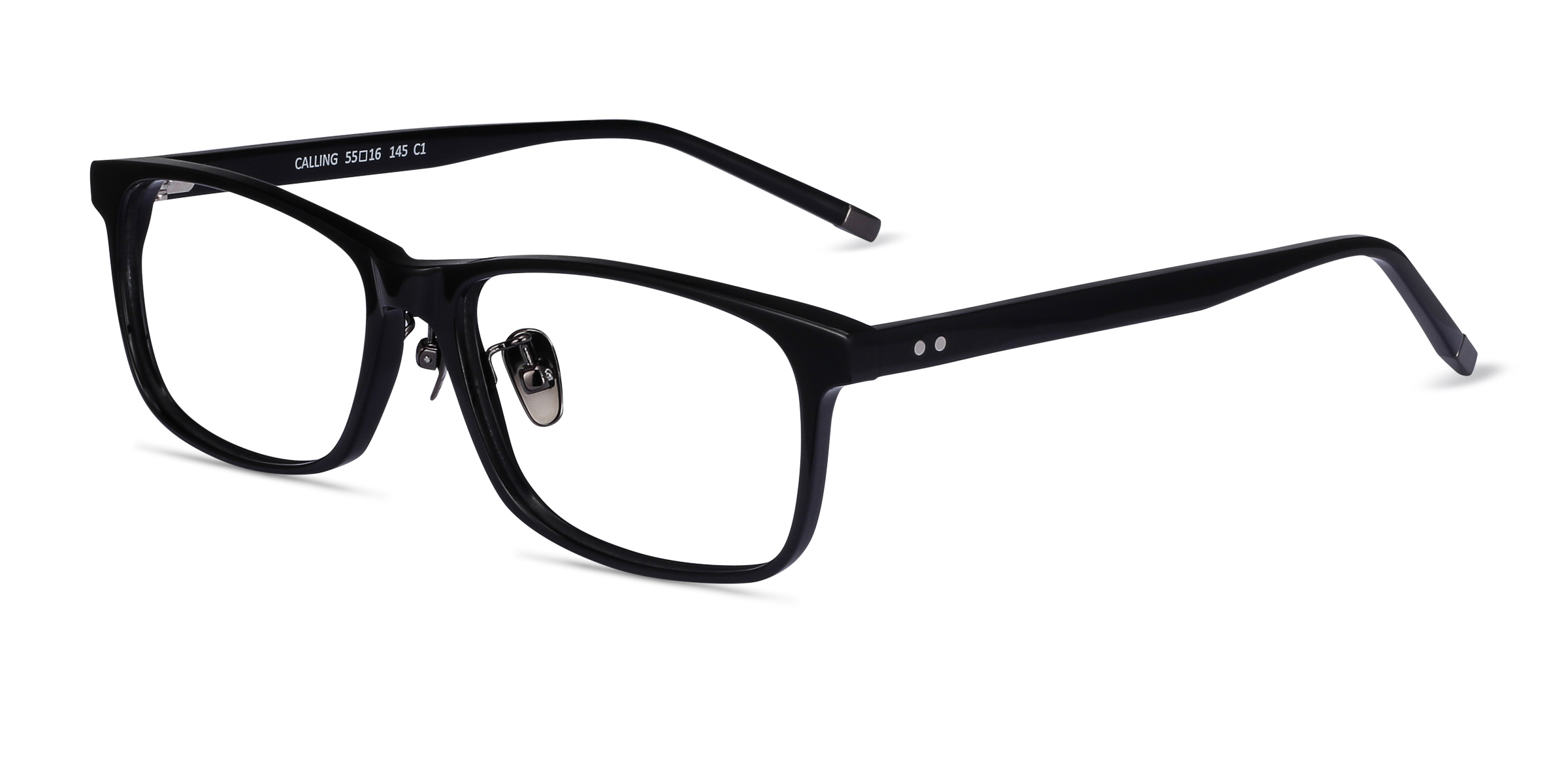 Calling Rectangle Black Full Rim Eyeglasses Eyebuydirect Canada