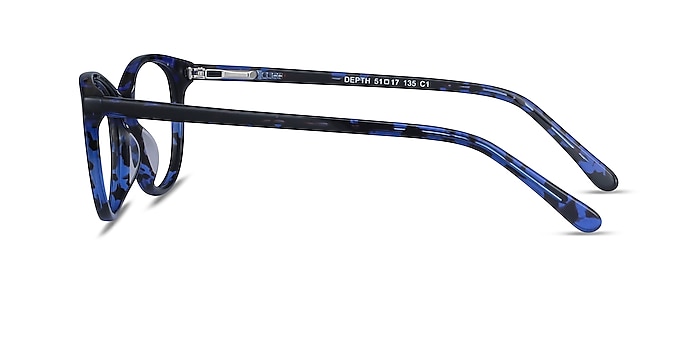 Depth Blue Floral Acetate Eyeglass Frames from EyeBuyDirect