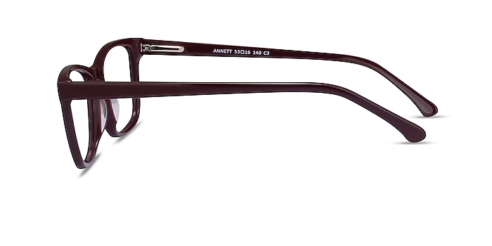 Annett Burgundy Acetate Eyeglass Frames from EyeBuyDirect