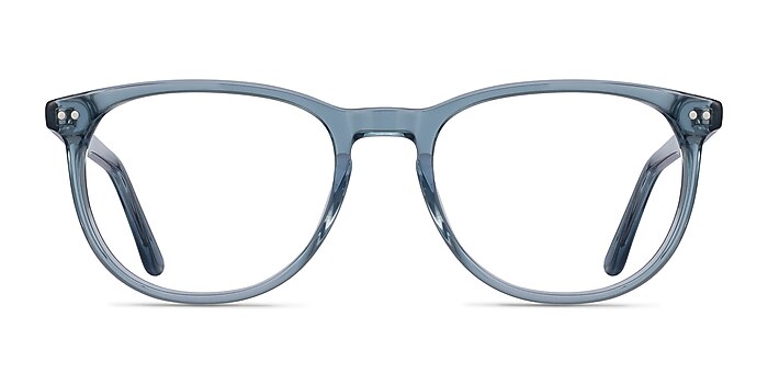 Cherbourg Clear Blue Acetate Eyeglass Frames from EyeBuyDirect