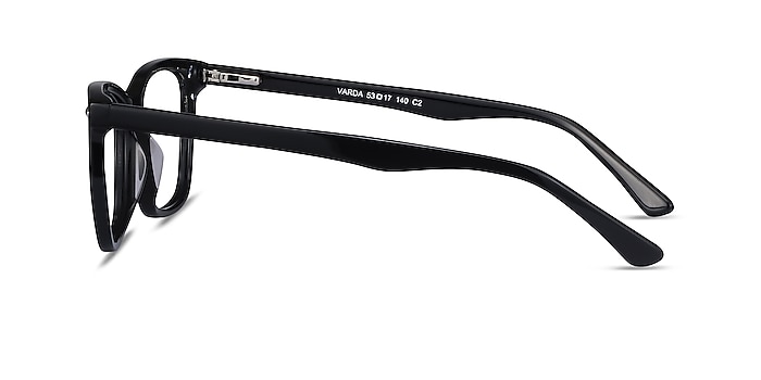 Varda Noir Acétate Montures de lunettes de vue d'EyeBuyDirect